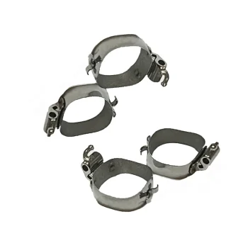 MOLAR BANDS -DOUBLE TUBE WITH CLEAT -4PCS second