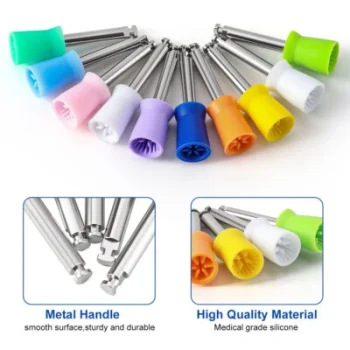 Dental Latch Tapered Rubber Bristle Polishing Cups second