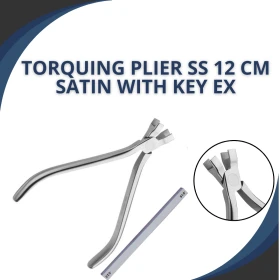 TORQUING PLIER SS 12 CM SATIN WITH KEY EX