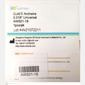 3B ORTHO-CuNiTi Archwie 1pcs/pk