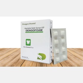Dengen Dengofoam Absorbable Gelatin Sponge  32 Sponges 10x10x10mm.