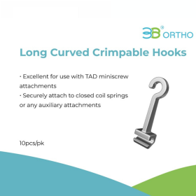 Crimpable Hooks -Long Curved