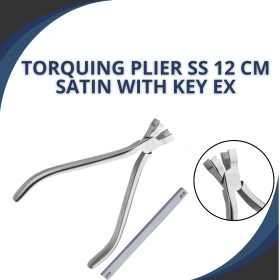 TORQUING PLIER SS 12 CM SATIN WITH KEY EX