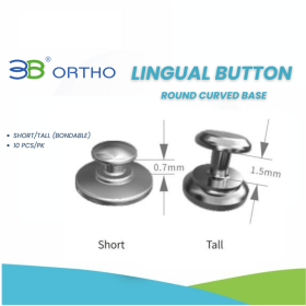 LINGUAL BUTTON - ROUND CURVED BASE