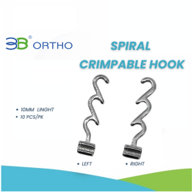 SPIRAL CRIMPABLE HOOK