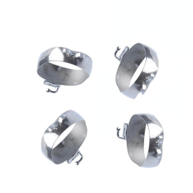 MOLAR BANDS -SINGLE TUBE WITH CLEAT- 4 PCS