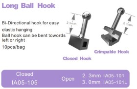 LONG CRIMPABLE BALL HOOK