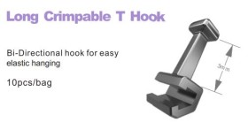 LONG CRIMPABLE T HOOK