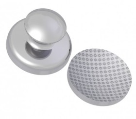 LINGUAL BUTTON - ROUND CURVED BASE