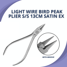 LIGHT WIRE BIRD PEAK PLIER S/S 13CM SATIN EX