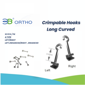 Crimpable Hooks -Long Curved