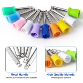 Dental Latch Tapered Rubber Bristle Polishing Cups